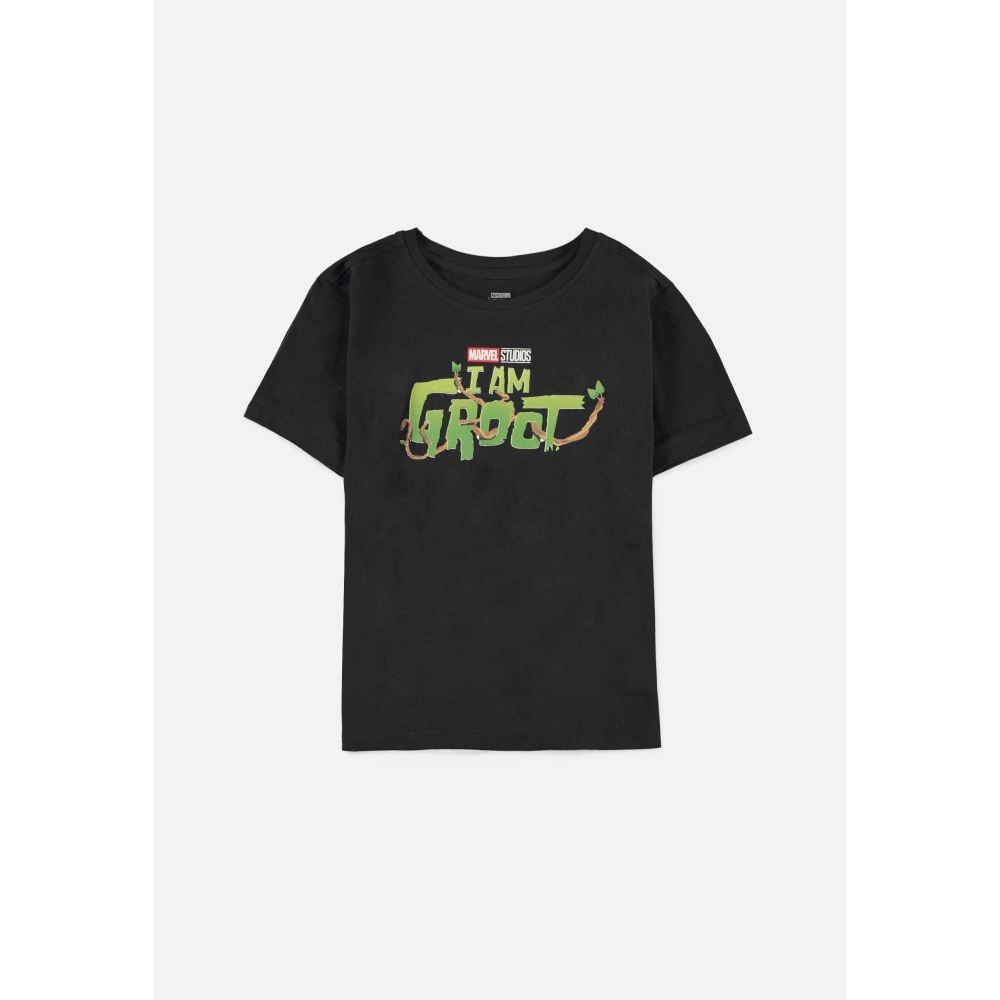 Marvel Guardians Of The Galaxy - I Am Groot Kinder Tshirt - Zwart